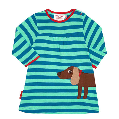 Hund Kinder Langarm Kleid - Toby Tiger