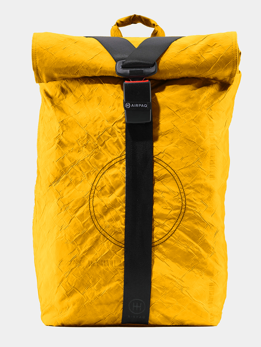 Airpaq Rucksack Rolltop BIQ - gelb gefärbt