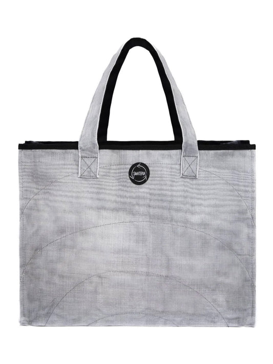 Cabas gris argenté
