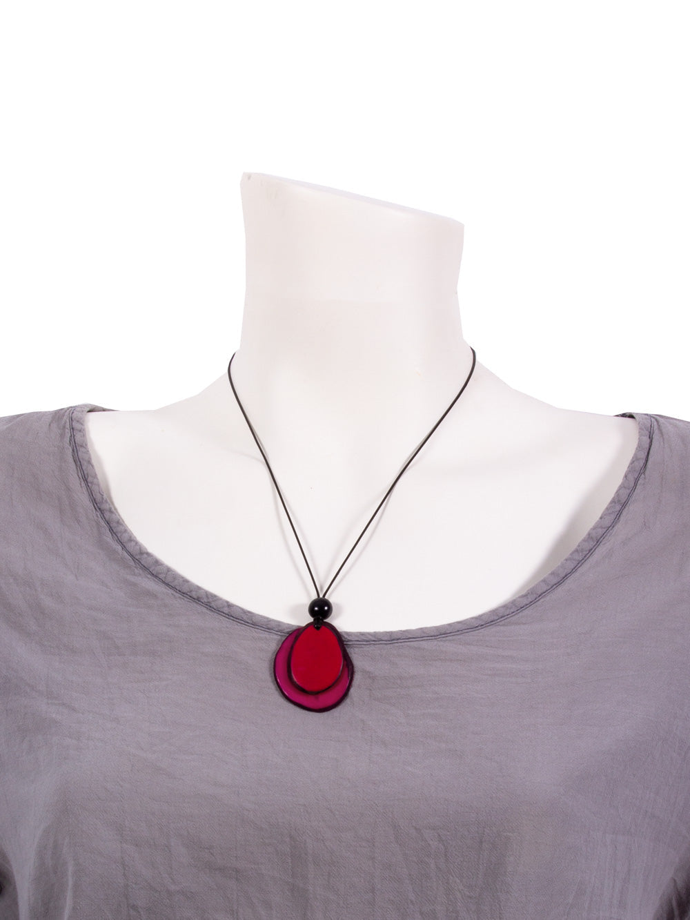 Halskette Chiloete purpurrot/rot