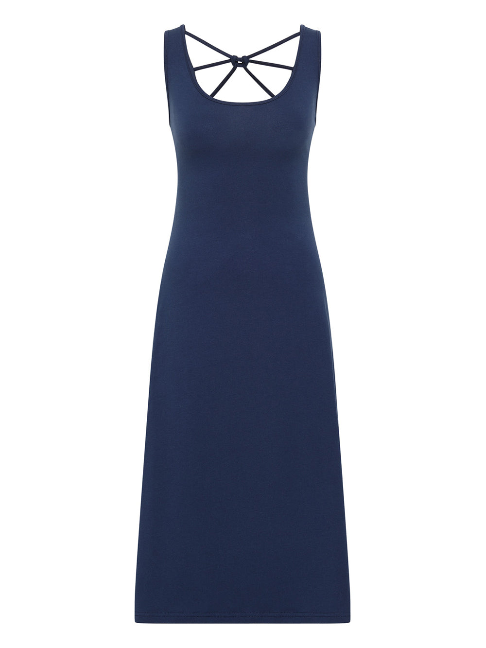 Dress with back details deep navy