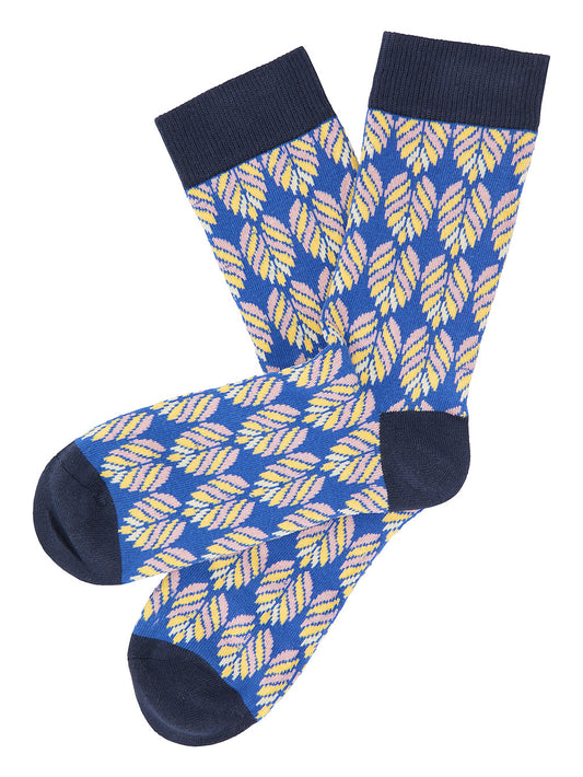 patterned socks sapphire