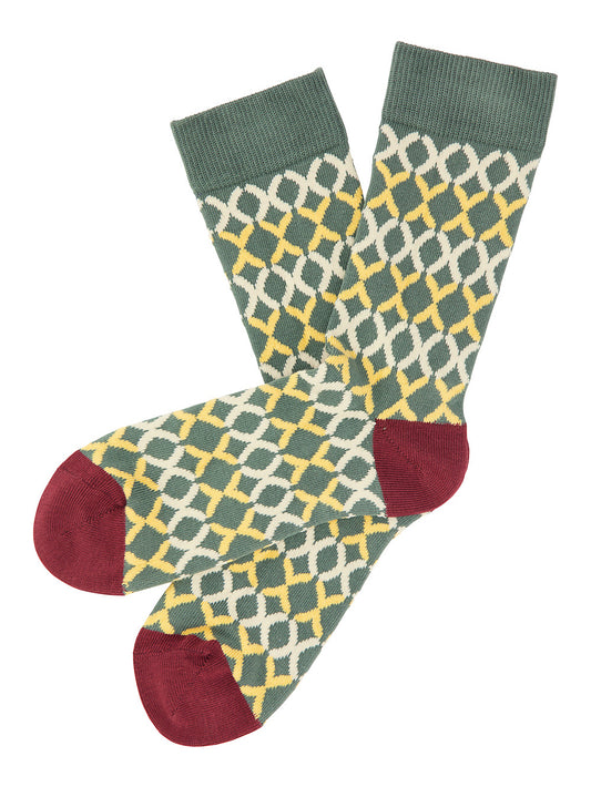 patterned socks say