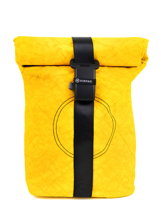 Airpaq backpack roll top - colored yellow 