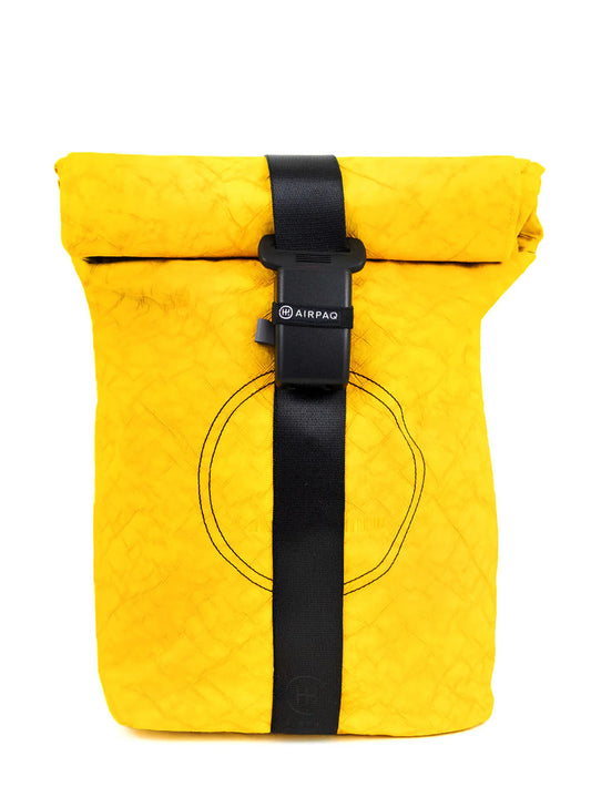Airpaq backpack roll top - colored yellow 