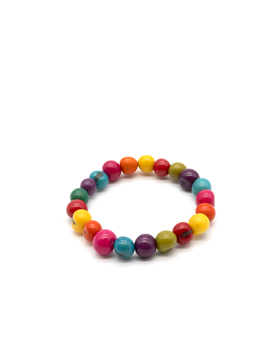 Armband Azaipu Bunt - aus den Azai Palmensamen von La Tagua
