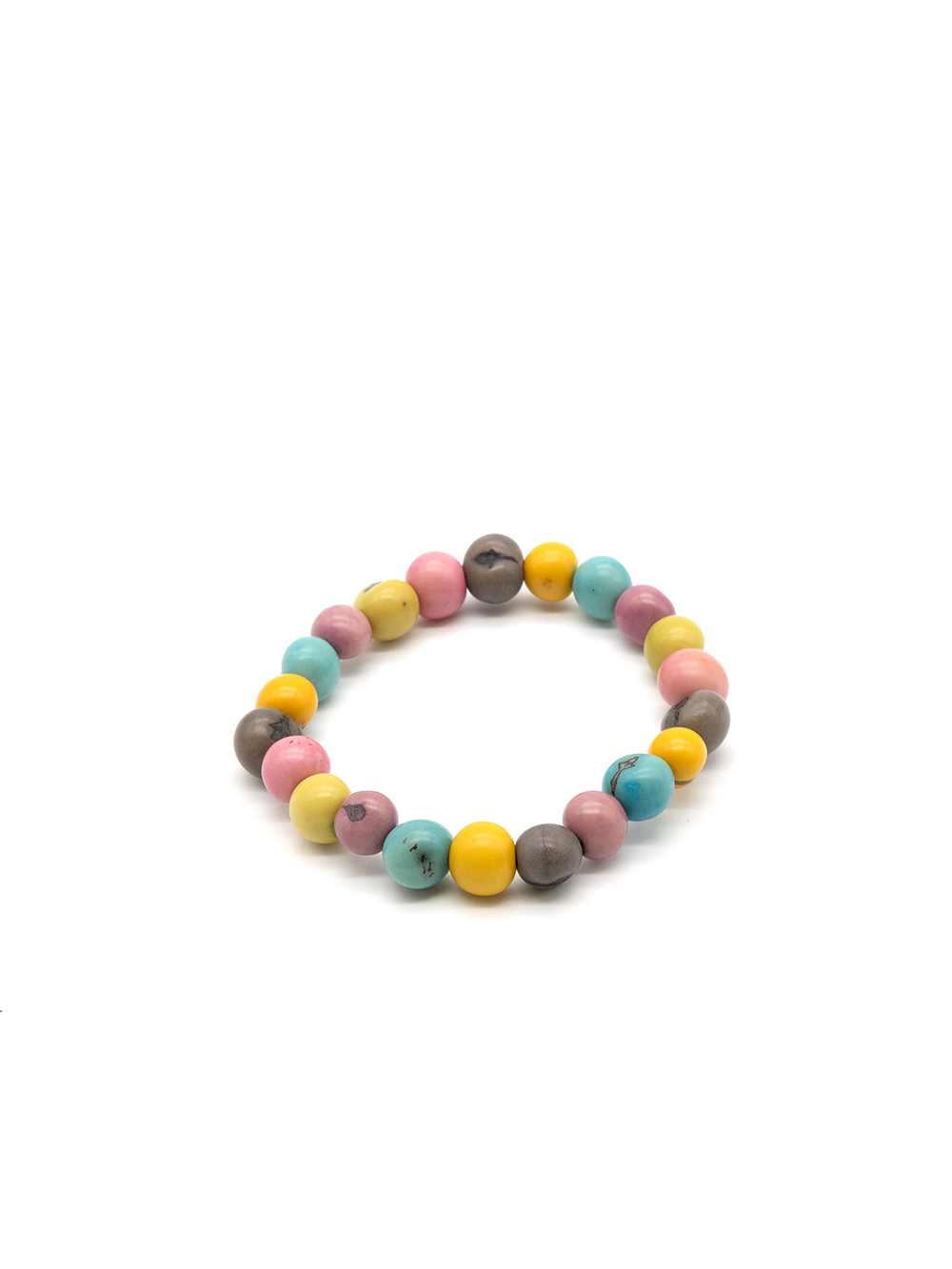 Armband Azaipu Bunt Pastel - aus den Azai Palmensamen von La Tagua