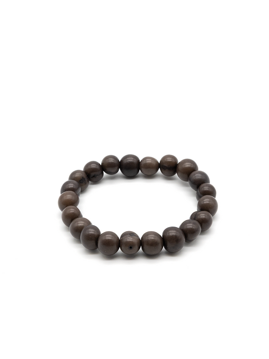Armband Azaipu Dunkelgrau - aus den Azai Palmensamen von La Tagua