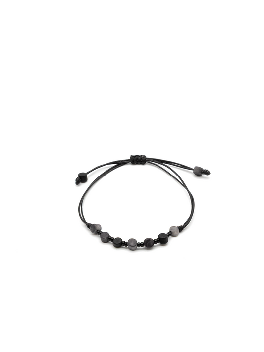 Armband Corapu Grau Mix - La Tagua Nuss