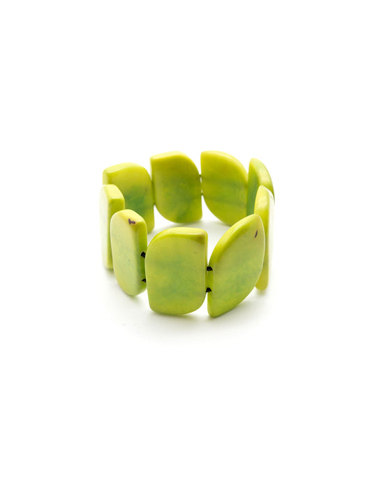Armband Ecoapu Apfelgrün - La Tagua Nuss
