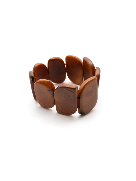 Armband Ecoapu Braun - La Tagua Nuss
