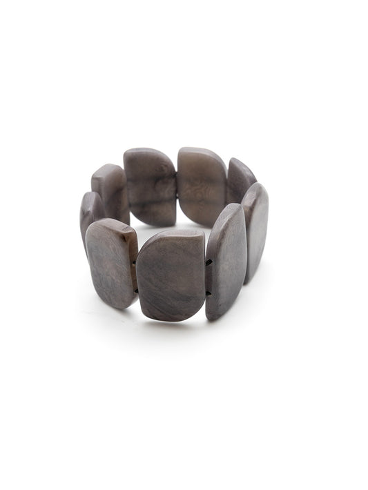 Armband Ecoapu Grau - La Tagua Nuss