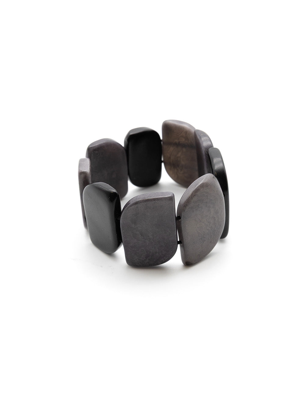 Armband Ecoapu Grau Mix - La Tagua Nuss