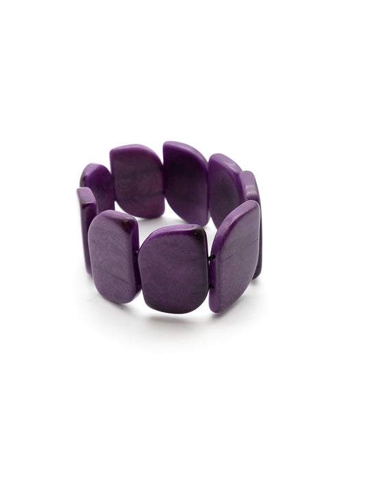 Armband Ecoapu Lila - La Tagua Nuss