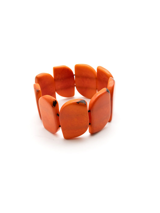 Armband Ecoapu Orange - La Tagua Nuss