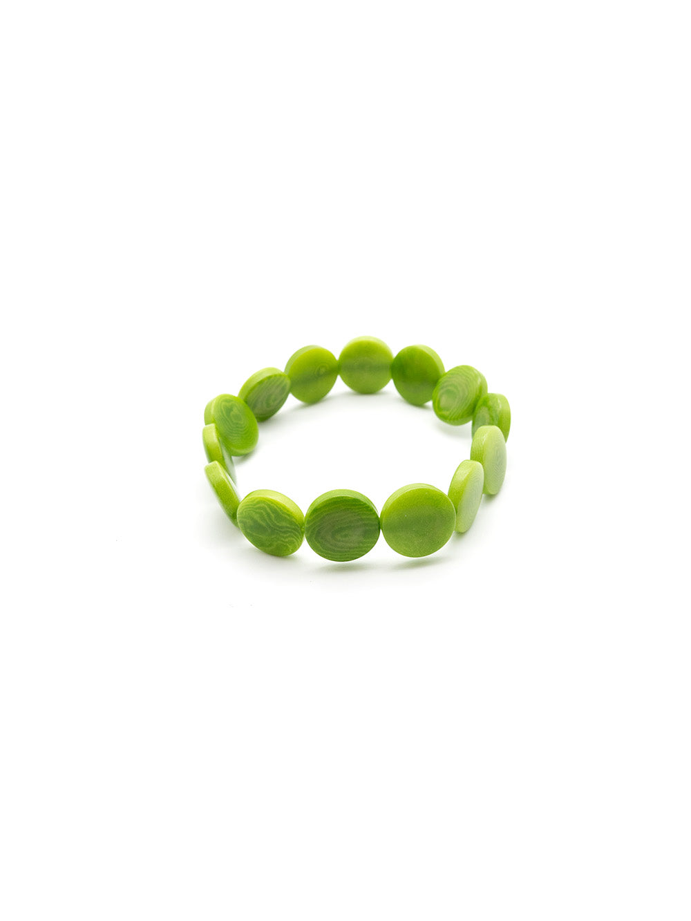 Armband Fichipu Apfelgrün - La Tagua Nuss