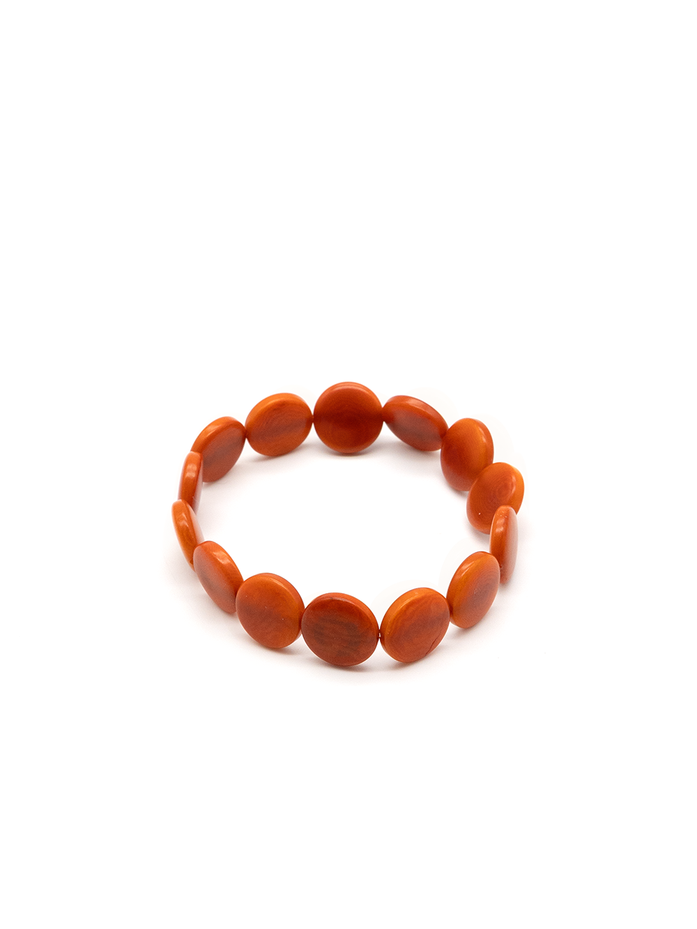 Armband Fichipu Dunkelorange - La Tagua Nuss