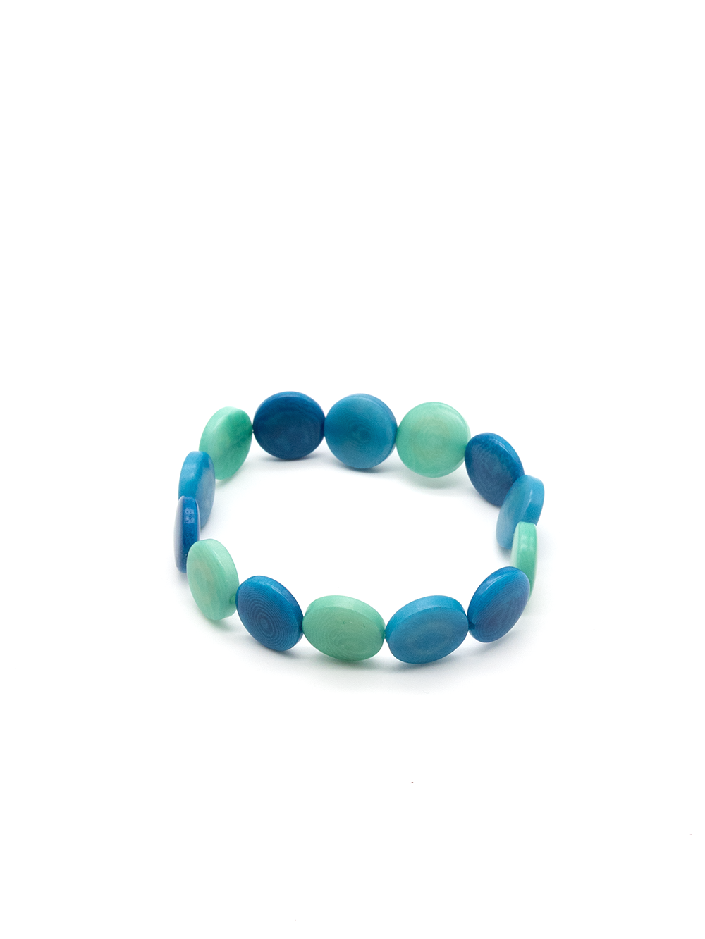 Armband Fichipu Hellblau MIx - La Tagua Nuss