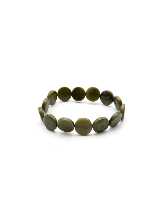 Armband Fichipu Olive - La Tagua Nuss