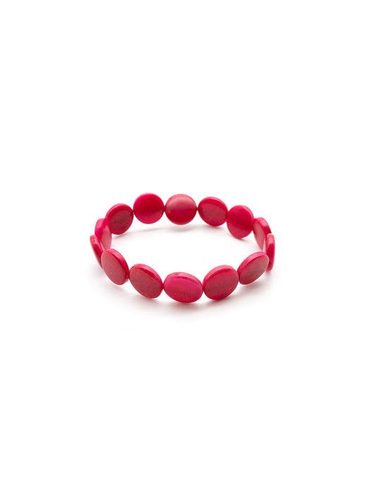 Armband Fichipu Pink - La Tagua Nuss