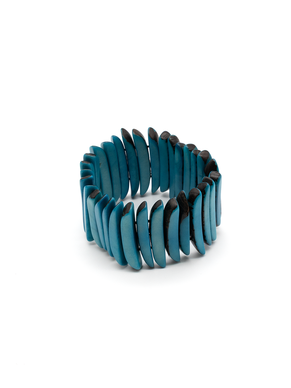 Armband Palitos Blau - La Tagua Nuss