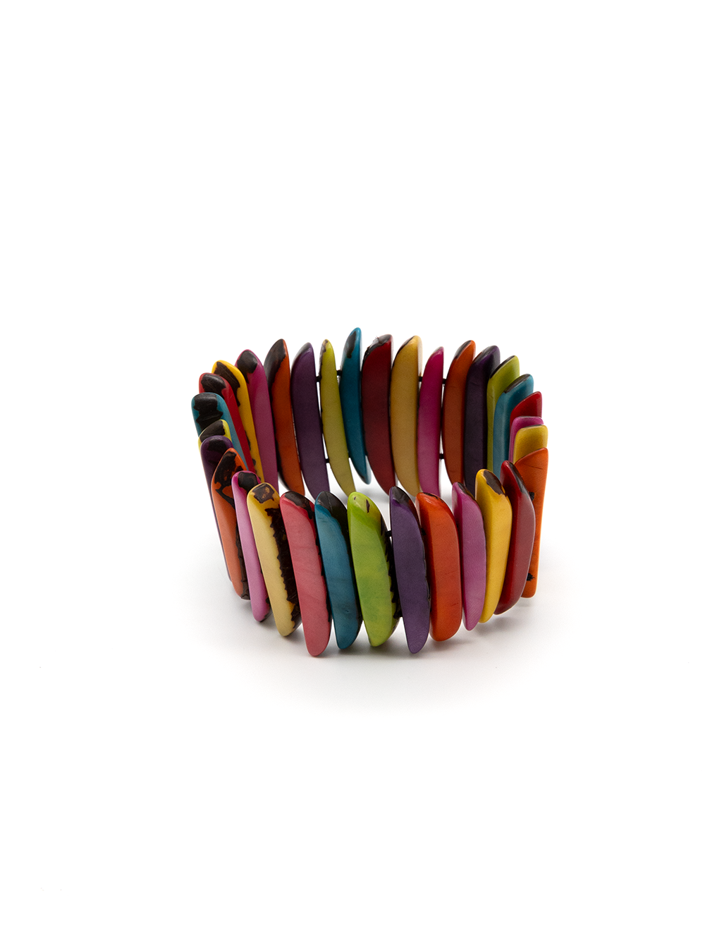 Armband Palitos Bunt - La Tagua Nuss