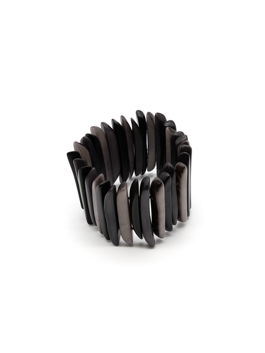 Armband Palitos Grau Mix - La Tagua Nuss