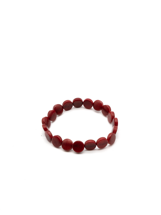 Armband Pitipu Bordeaux - La Tagua Nuss