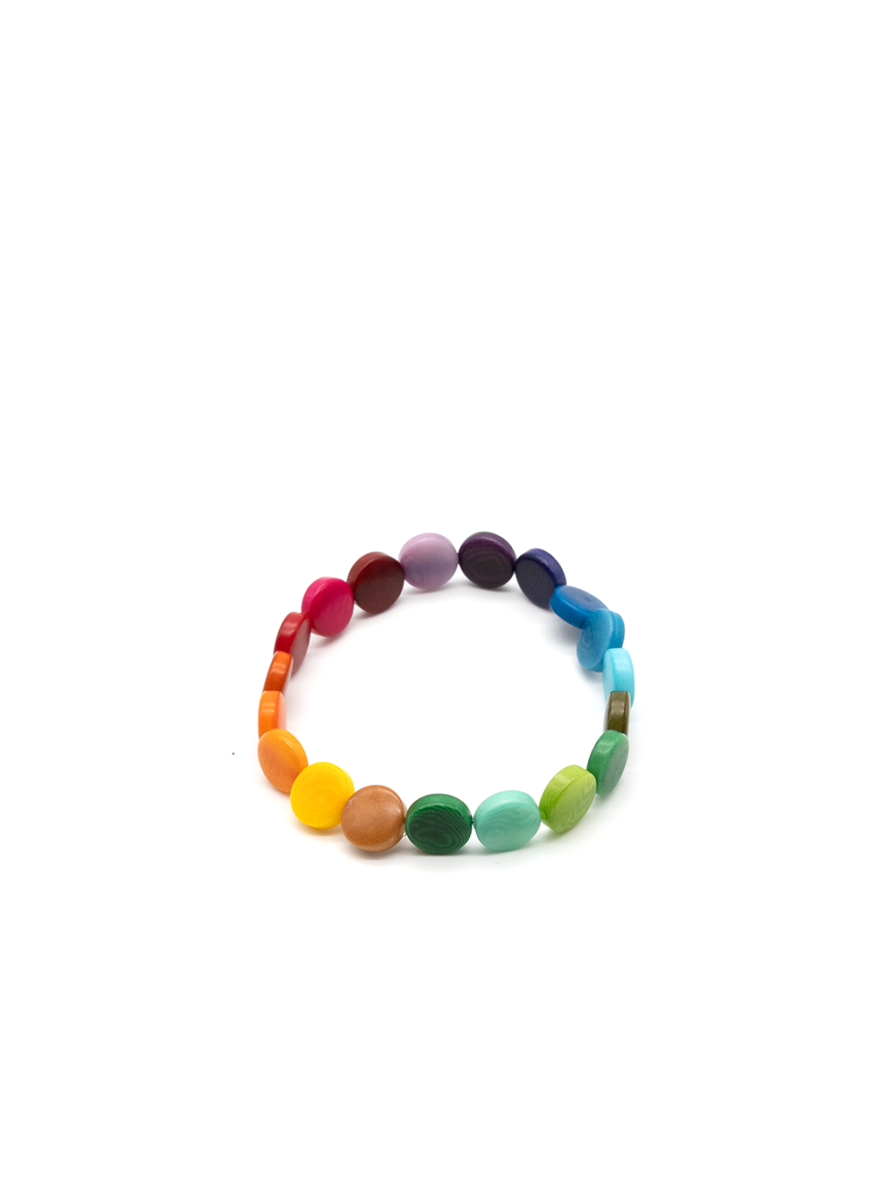 Armband Pitipu Regenbogen - La Tagua Nuss
