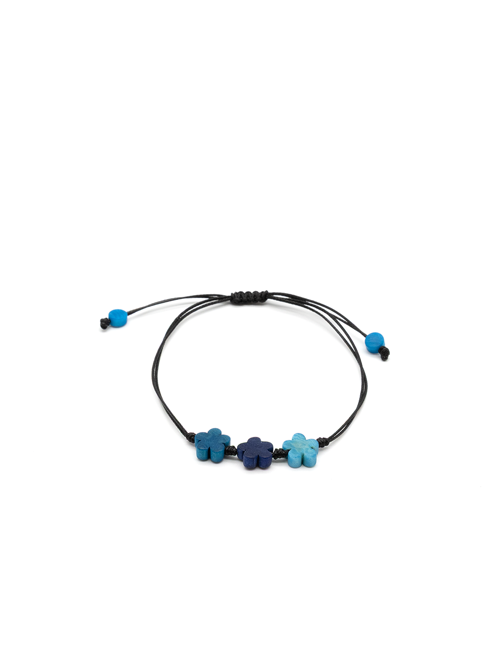 Armband Rositapu Blau Mix - La Tagua Nuss
