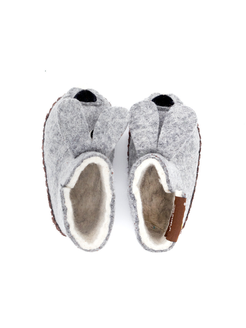 Baby Mongs Bunny grau - Babyschuhe / Krabbelschuhe