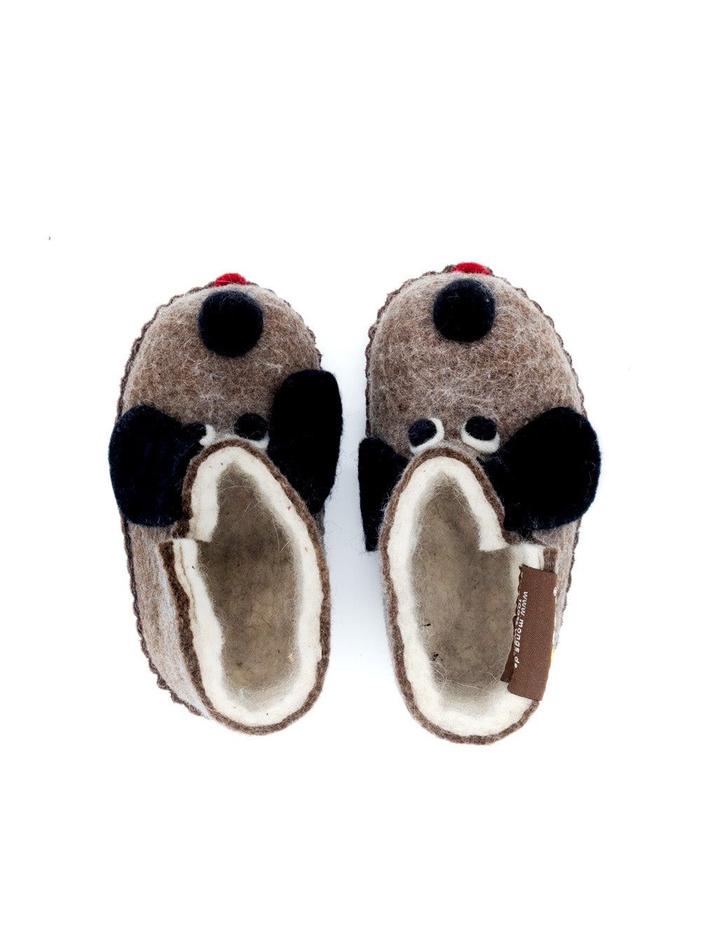 Mongs children's slippers dog brown