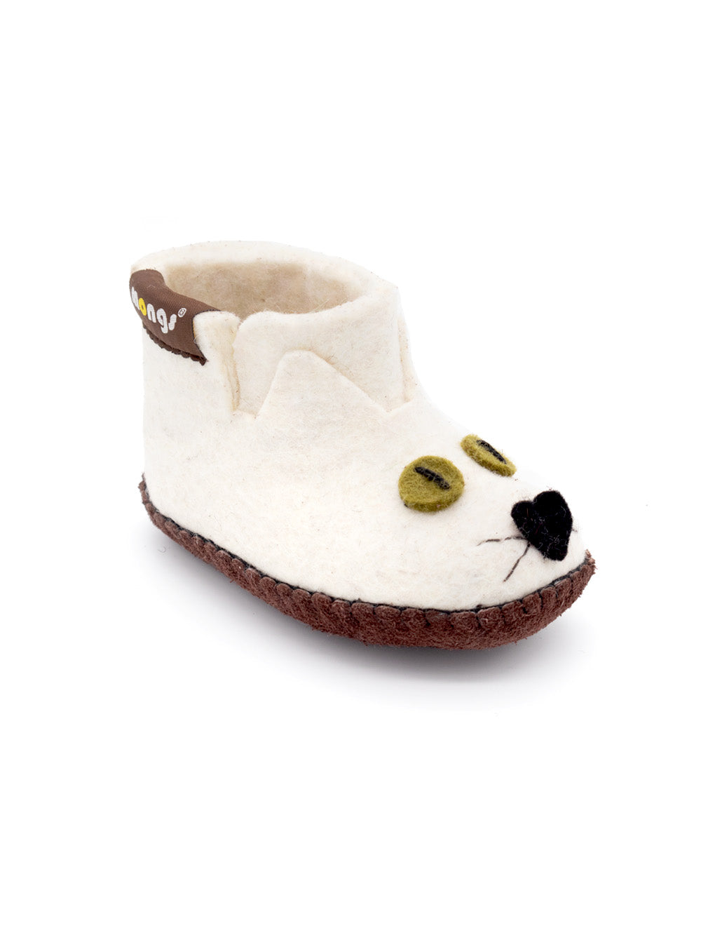 Baby Mongs Kitty weiß - Babyschuhe / Krabbelschuhe