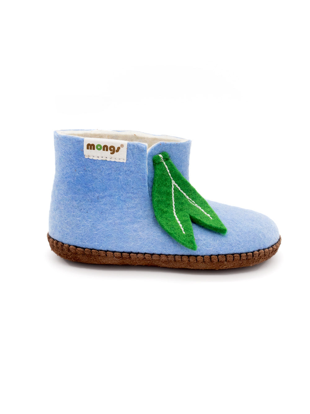 Baby Mongs light blue - baby slippers