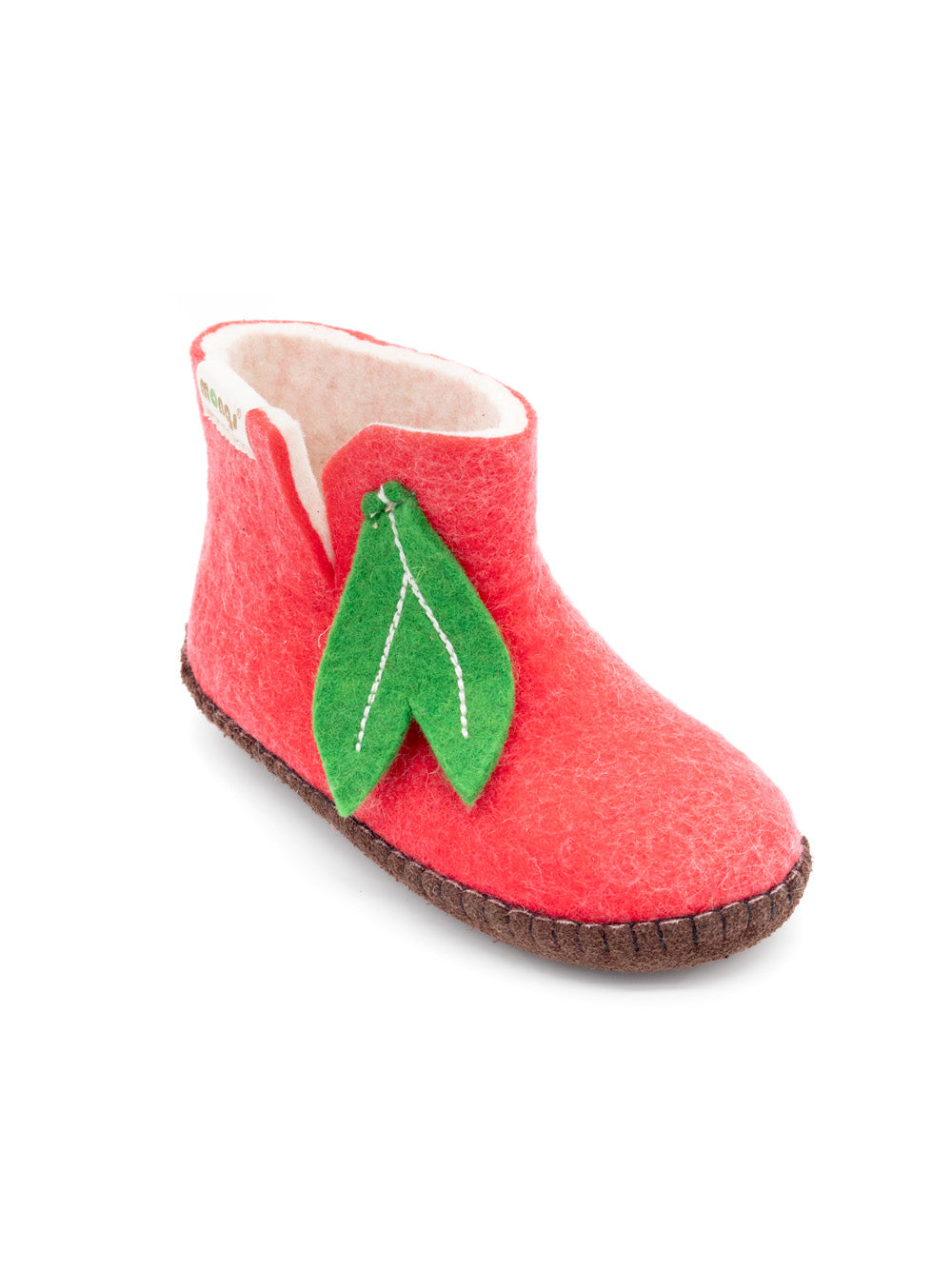 Baby Mongs rose - chaussons en feutre pour enfants