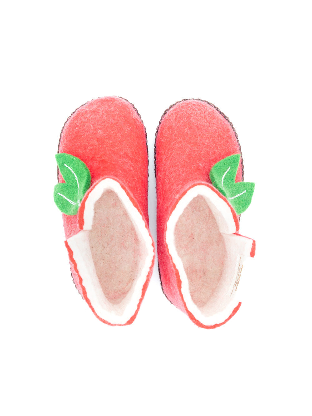 Baby Mongs rose - chaussons en feutre pour enfants