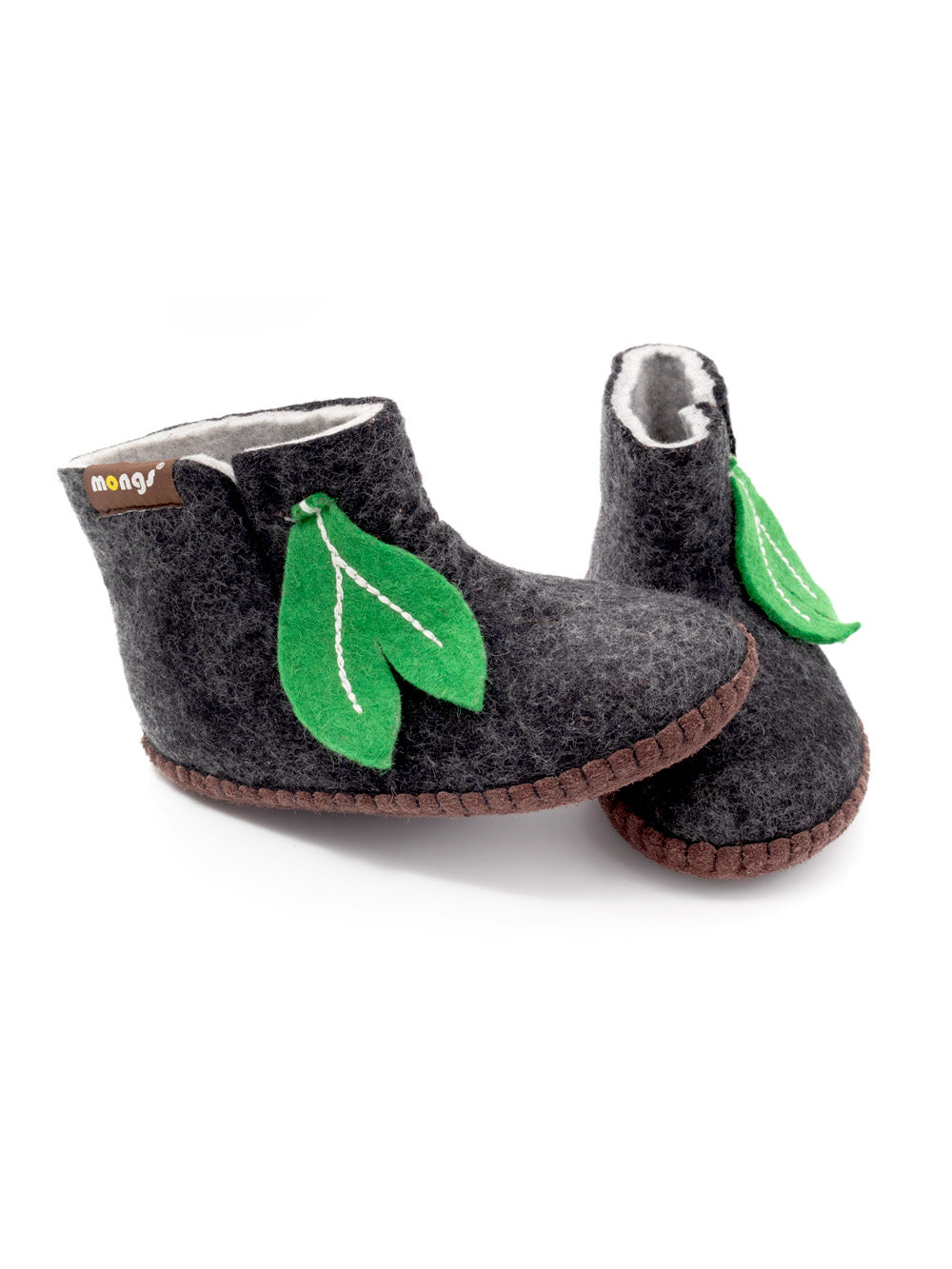 Baby Mongs black - children's slippers