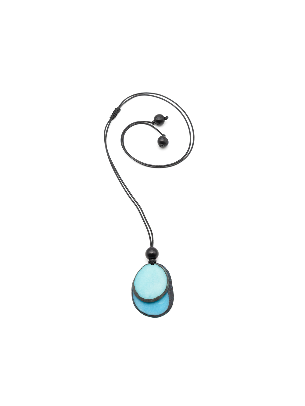 Necklace Chiloete blue - La Tagua Nut