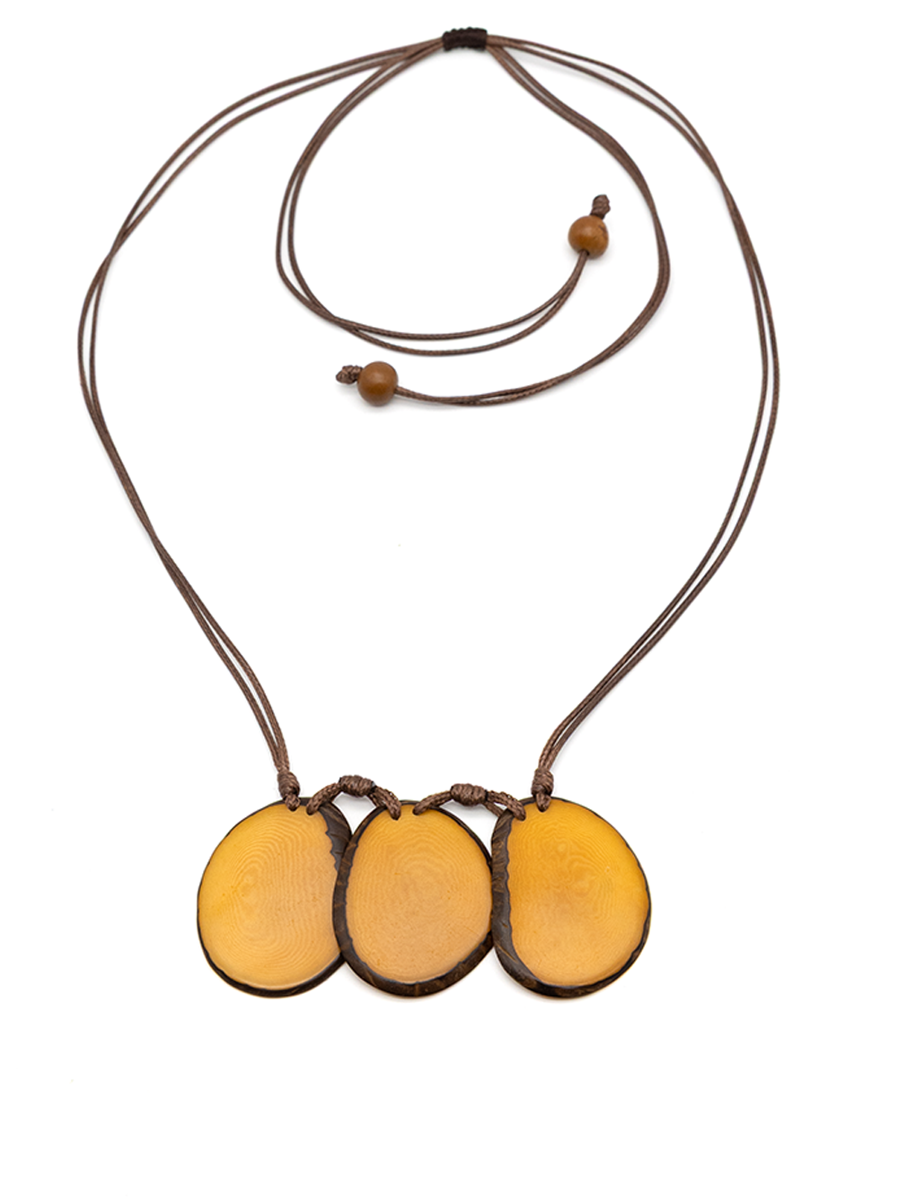 Halskette Celi Beige - La Tagua Nuss