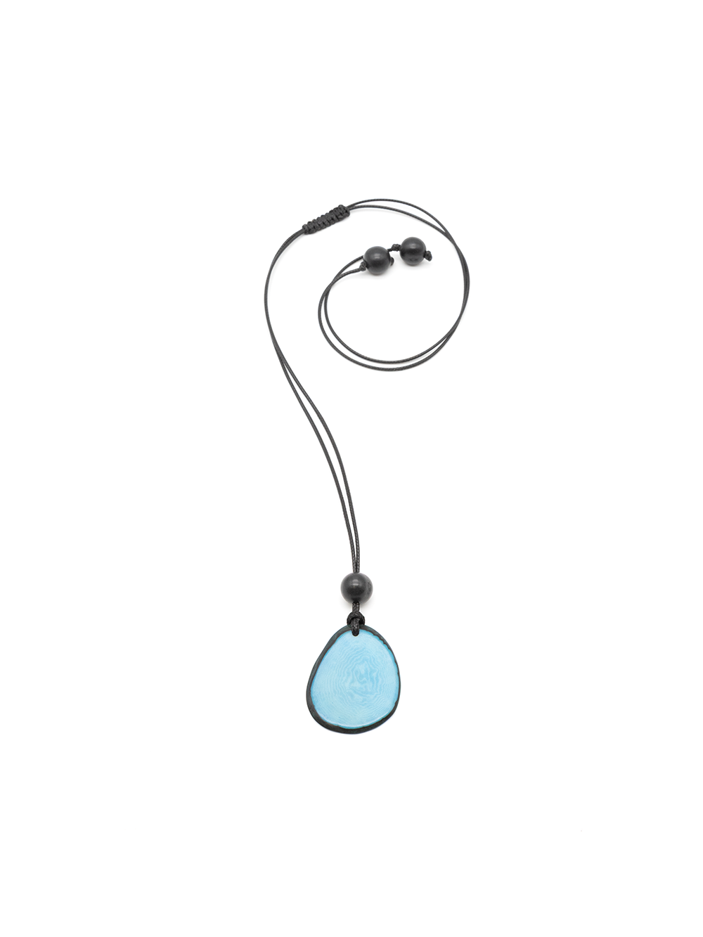 Collar Laurate turquesa - Nuez de Tagua
