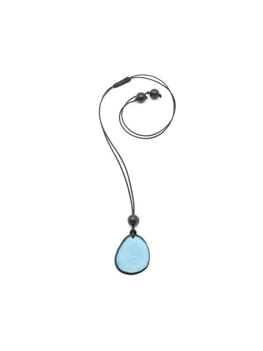 Necklace Laurate turquoise - La Tagua Nut