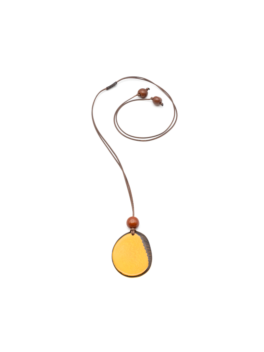 Necklace Laura orange - La Tagua Nut