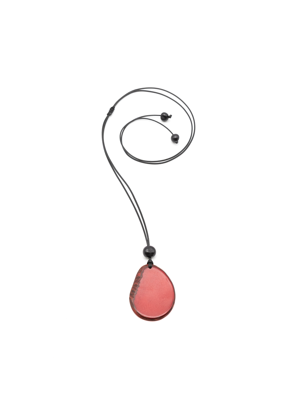 Collar Laura rojo - Nuez de Tagua