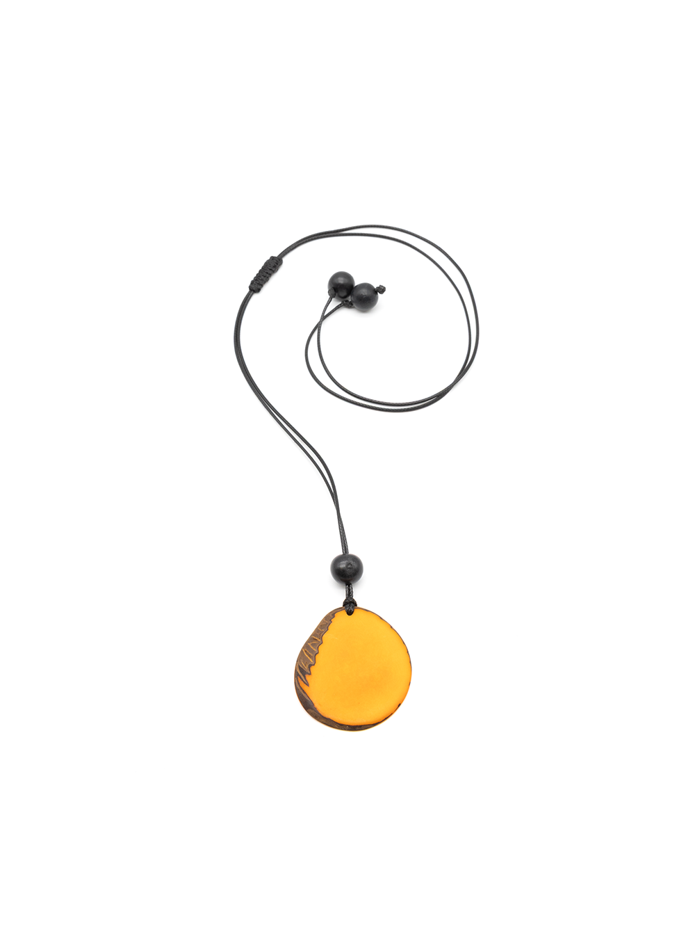 Halskette Laurate Orange - La Tagua Nuss