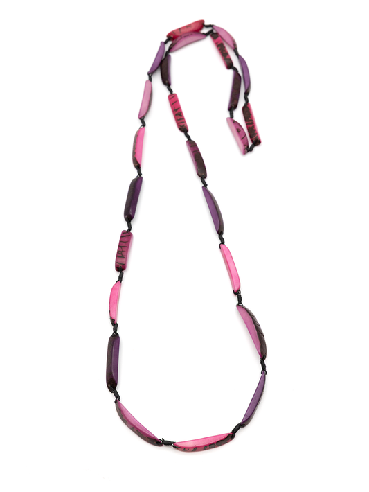 Halskette Astrid Lila - La Tagua Nuss
