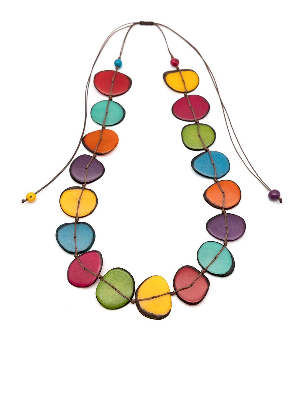 Necklace Mirna Colorful - La Tagua Nut