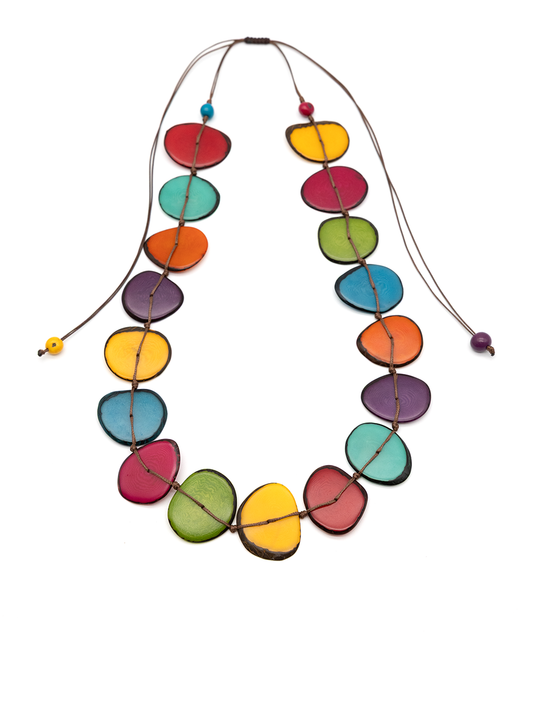 Necklace Mirna Colorful - La Tagua Nut