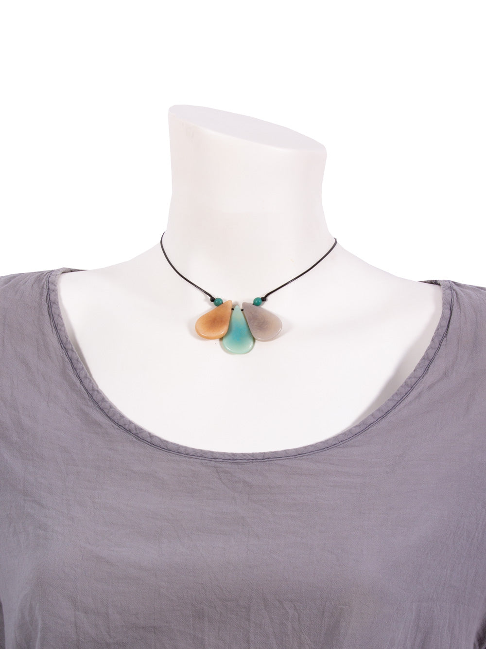 Halskette Lilia pastel - La Tagua Nuss