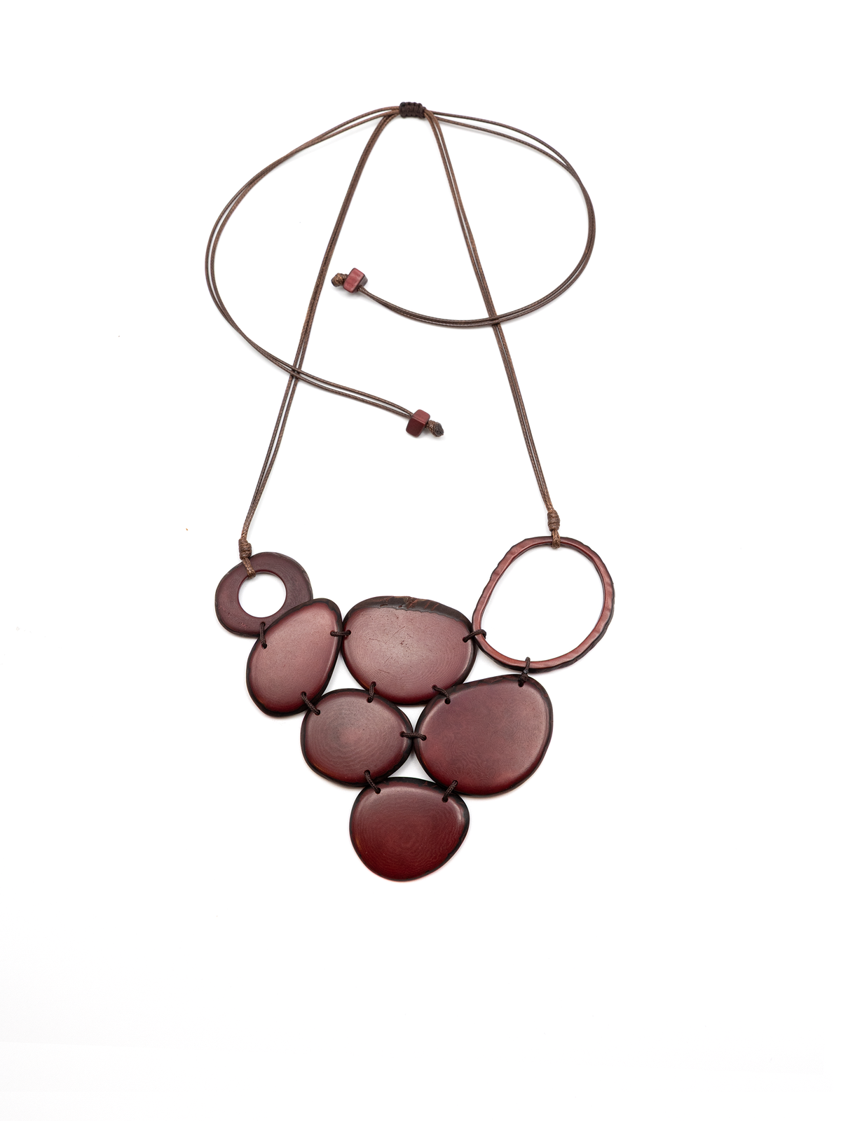 Clau Bordeaux Necklace - The Tagua Nut