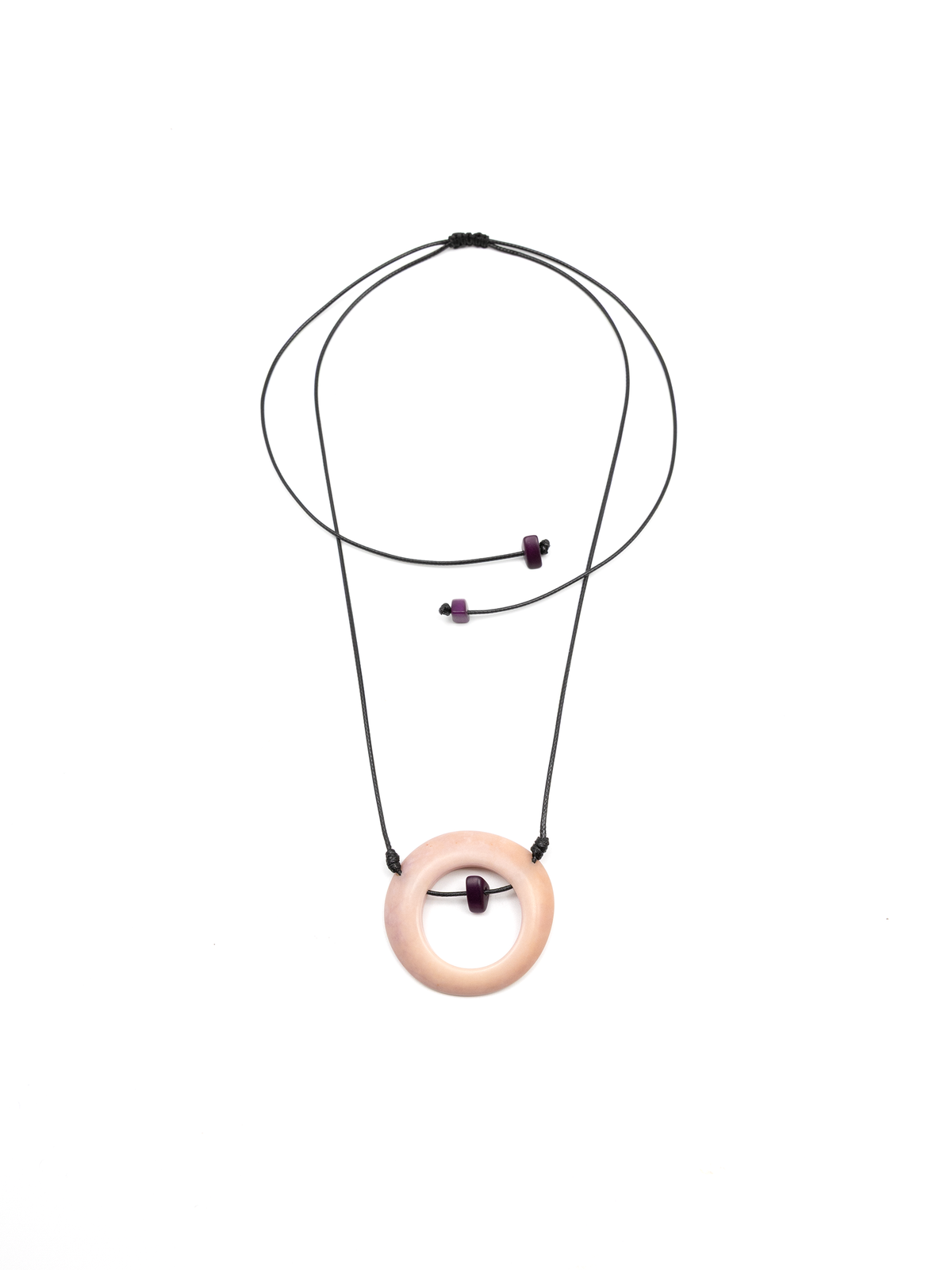 Halskette Ela Rosa - La Tagua Nuss